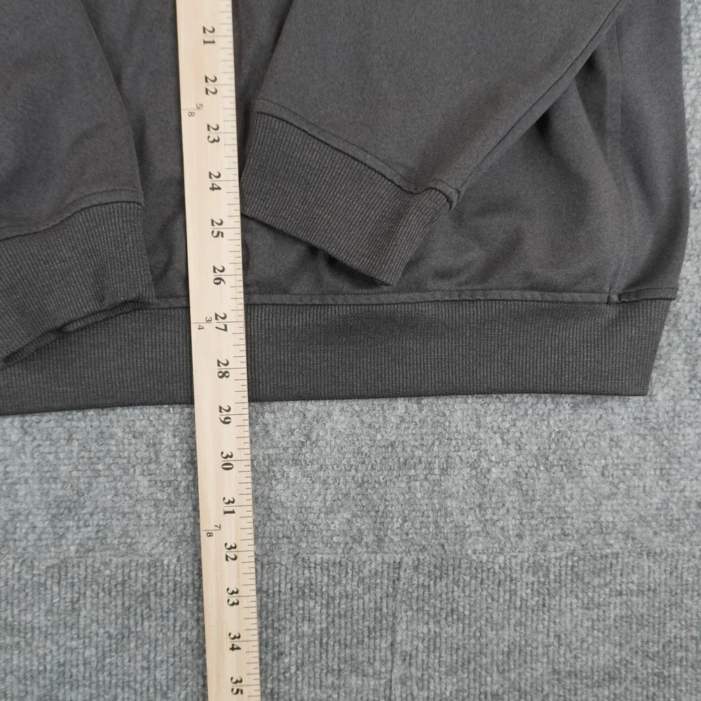 Adidas Golf Quarter Zip Pullover Mens Large Gray‎ Performance Mock Neck RN 88387